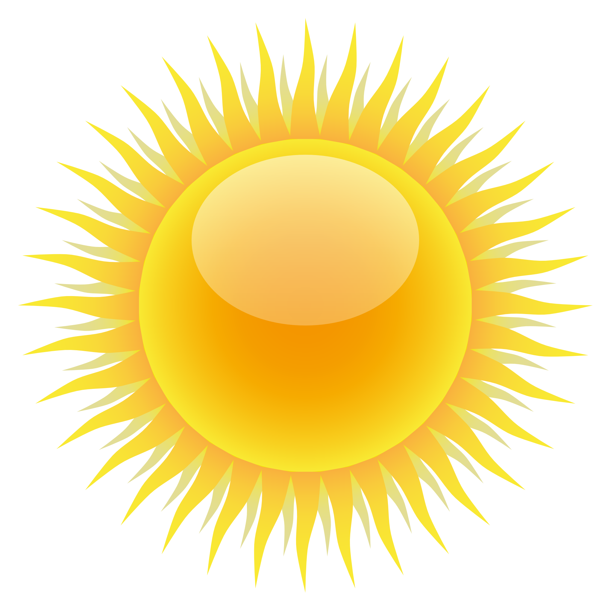 Stylized Sun Illustration