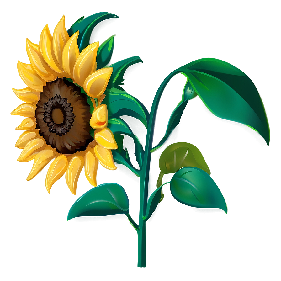 Stylized Sunflower Png 05032024