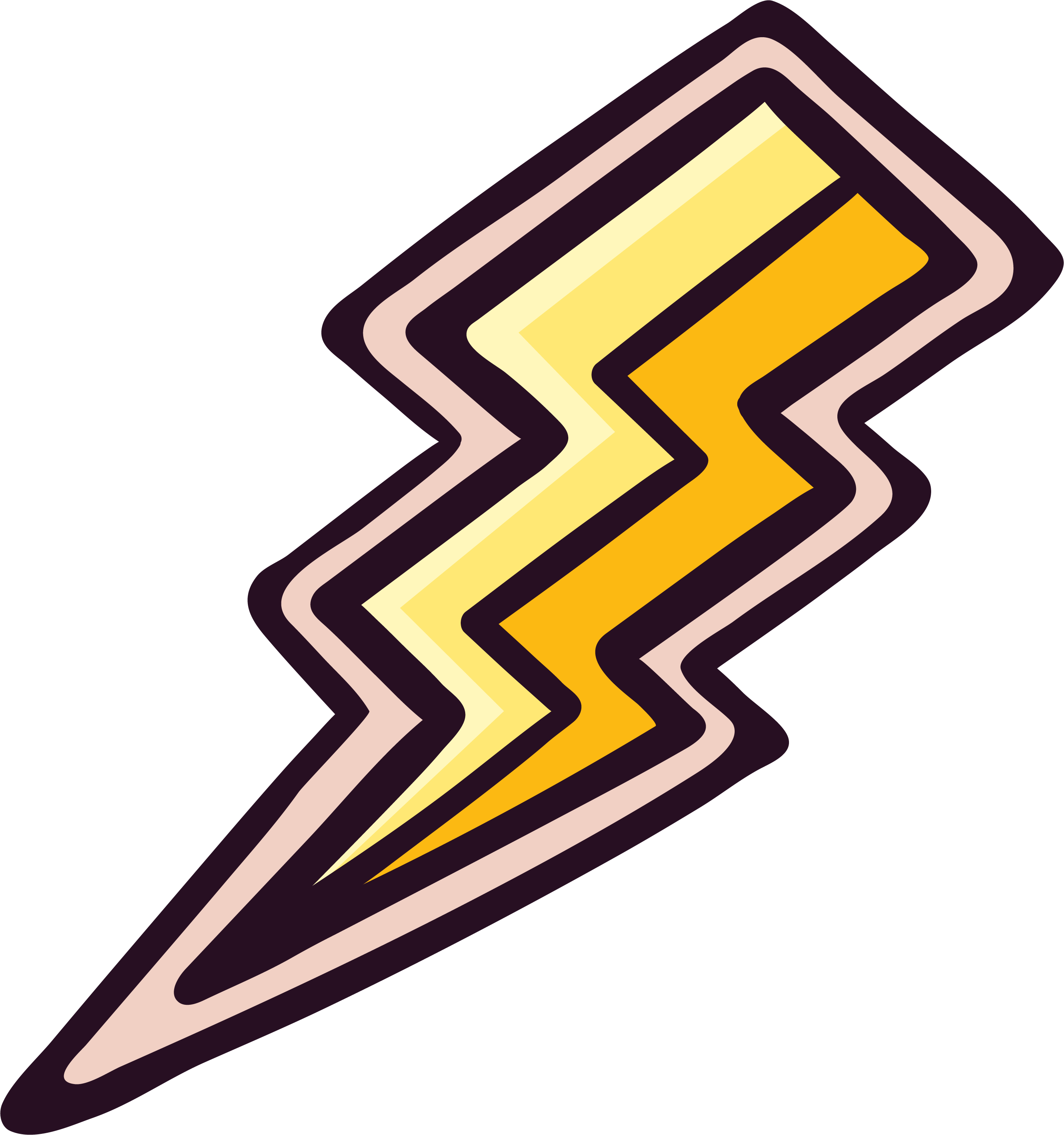 Stylized Thunderbolt Graphic