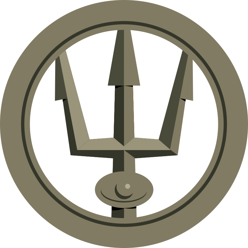 Stylized Trident Emblem