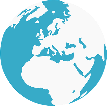 Stylized Vector Earth PNG with transparent background