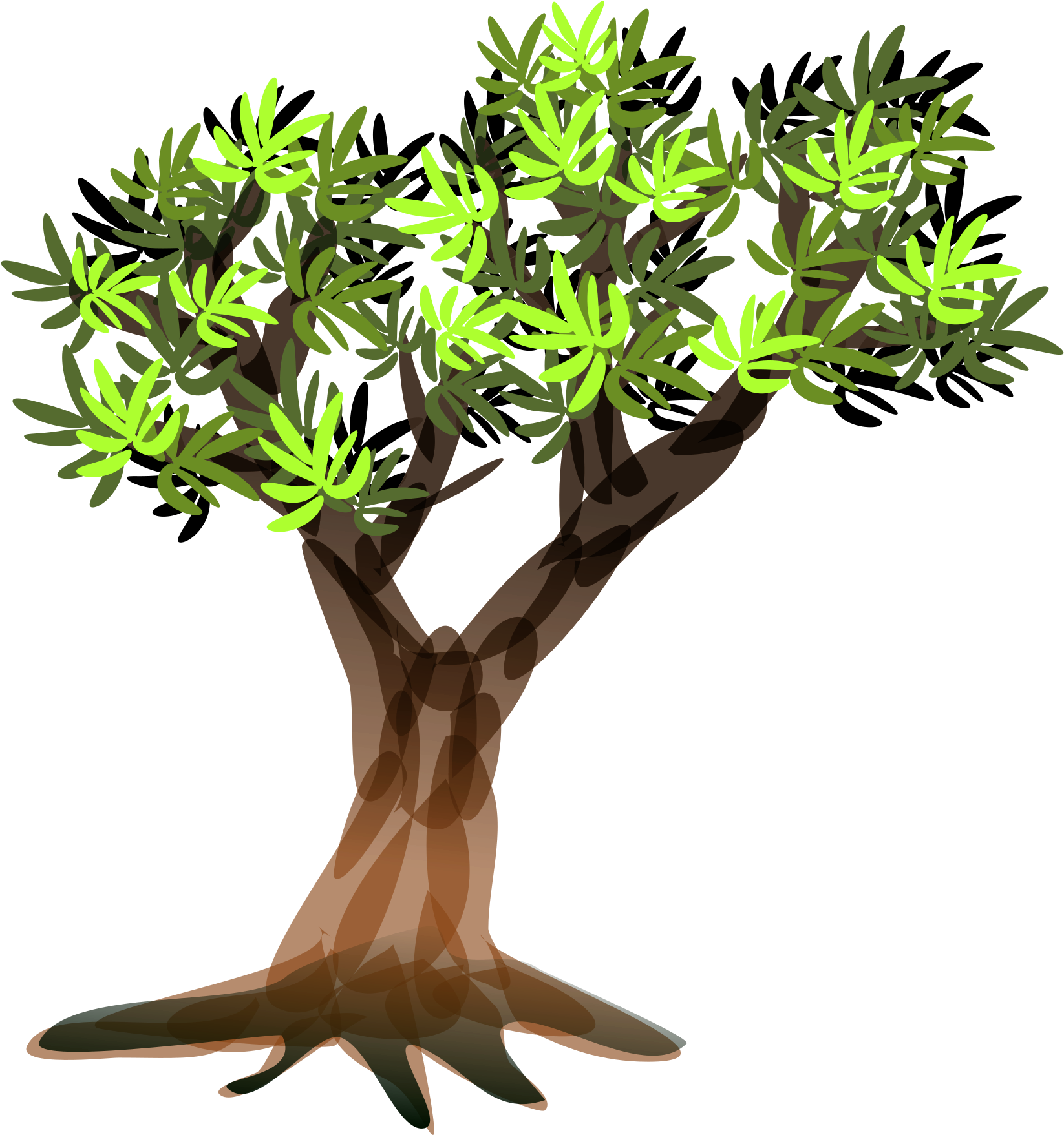 Stylized Vector Tree Illustration