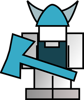 Stylized Viking Helmet Graphic PNG with transparent background