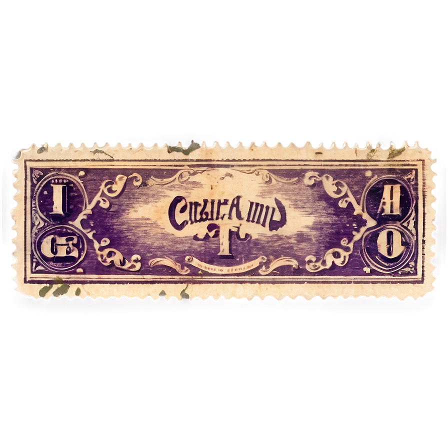 Stylized Vintage Stamp Png 06282024