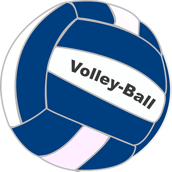 Stylized Volleyball Graphic PNG with transparent background