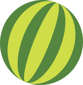 Stylized Watermelon Graphic PNG with transparent background