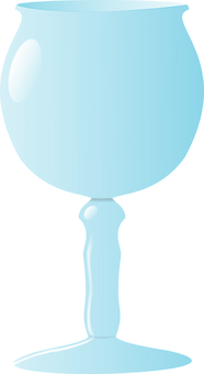 Stylized Wine Glass Graphic PNG with transparent background