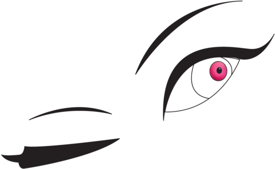 Stylized Winking Eye Graphic