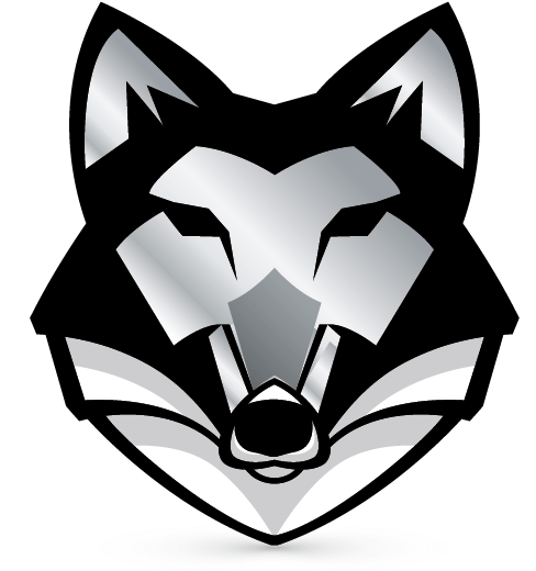 Stylized Wolf Logo Graphic