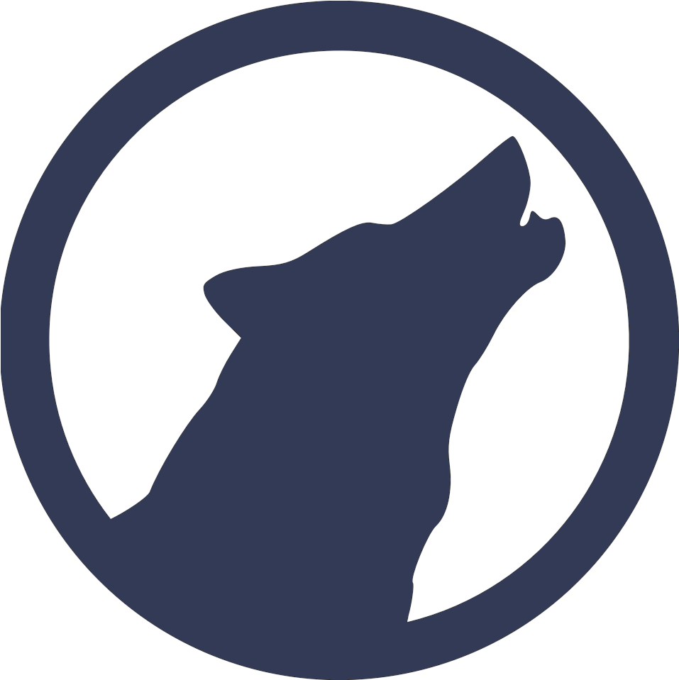 Stylized Wolf Silhouette Logo