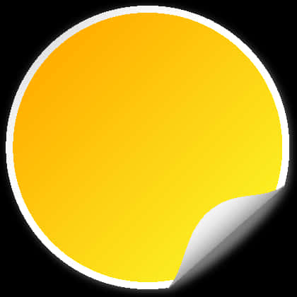 Stylized Yellow Circle Graphic