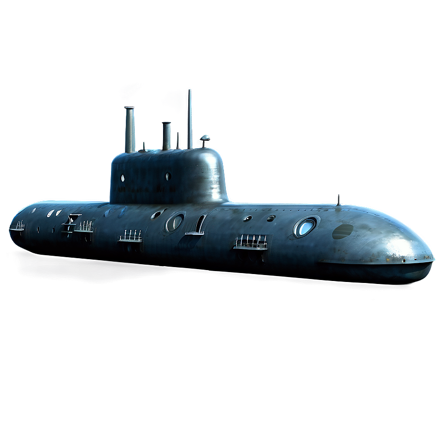 Submarine in Ocean Depth PNG gbh PNG with transparent background