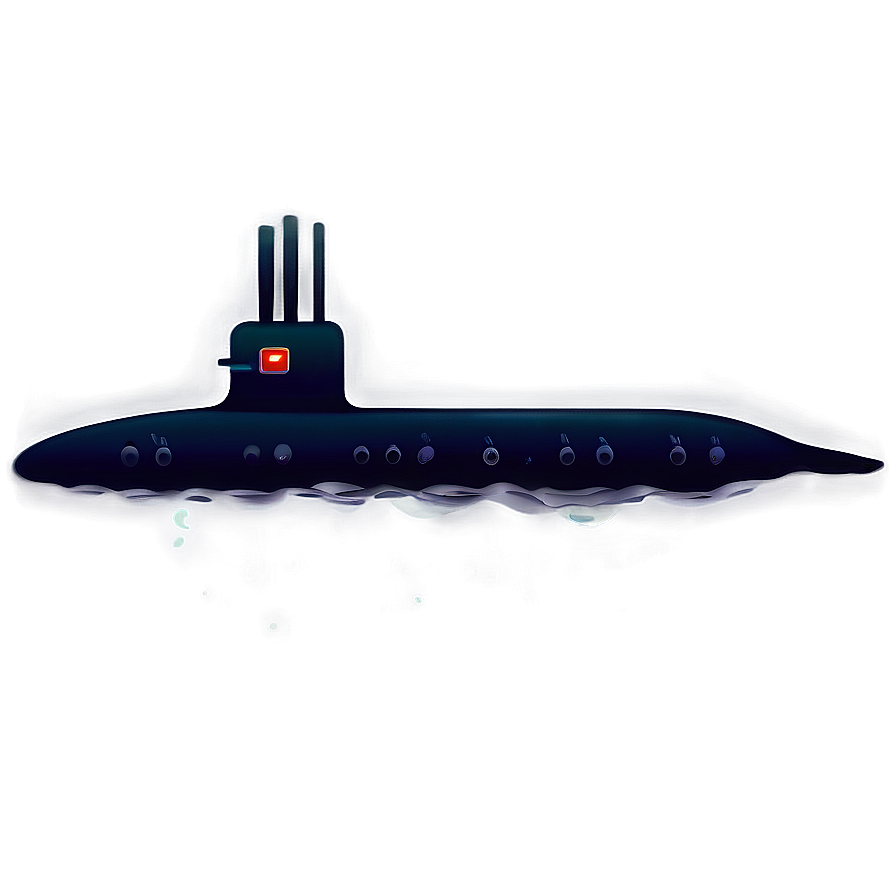Submarine in Ocean Depth PNG kdm75 PNG with transparent background