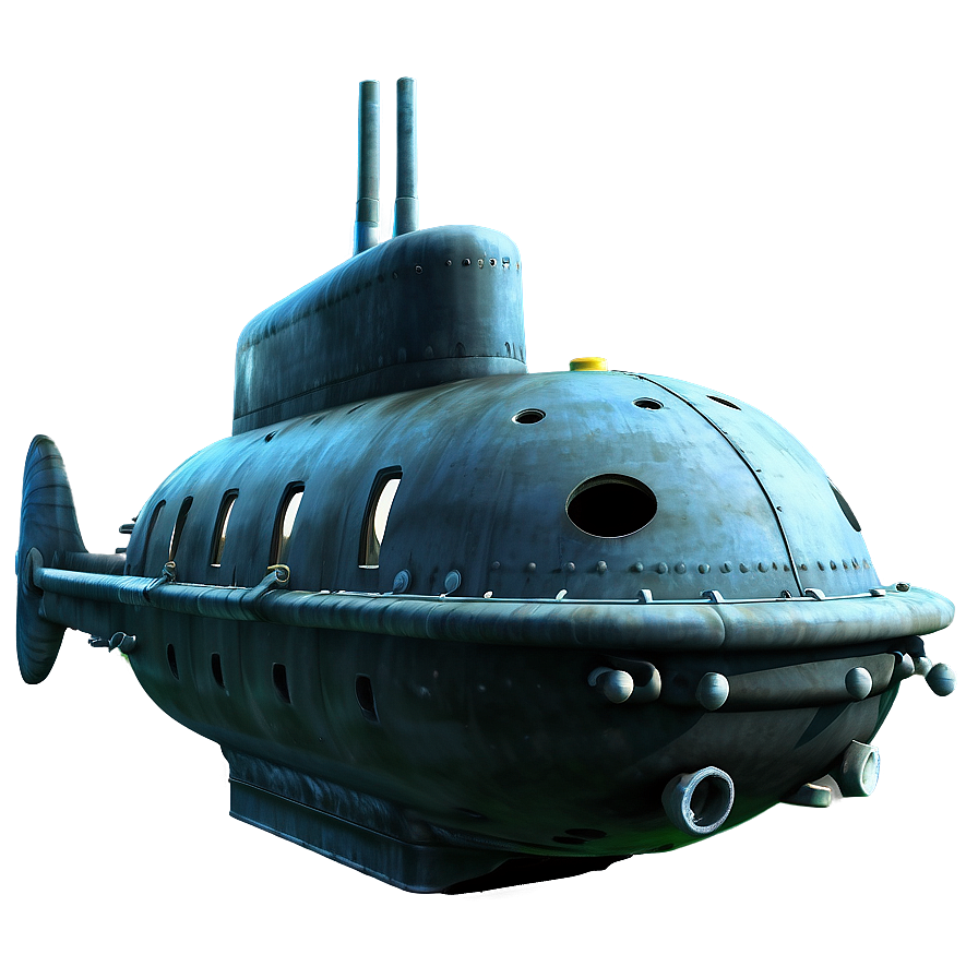 Submarine in Ocean Depth PNG qyd PNG image with a transparent background, free high-resolution download
