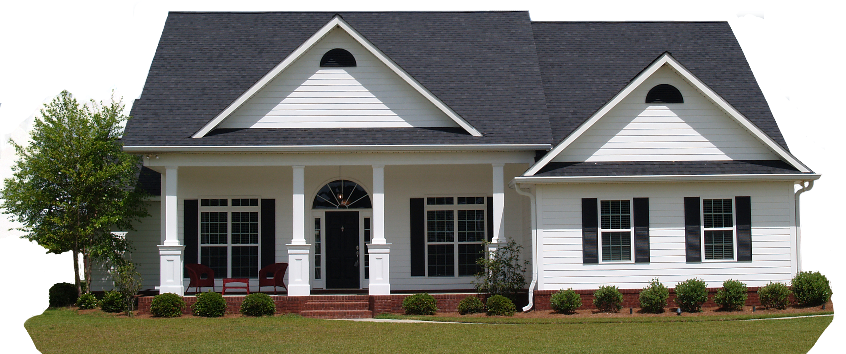 Shingle Roof - White Vinyl House With Metal Roof, HD Png Download PNG with transparent background