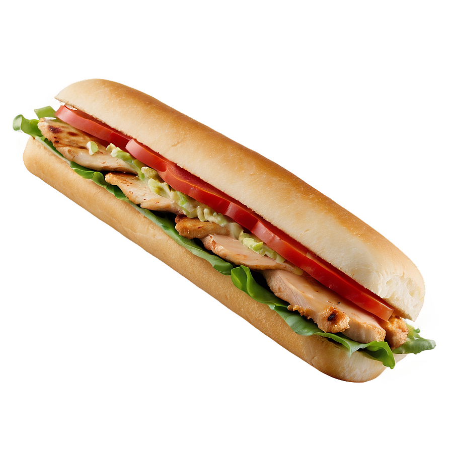Subway Chipotle Chicken Melt PNG 06202024 PNG with transparent background