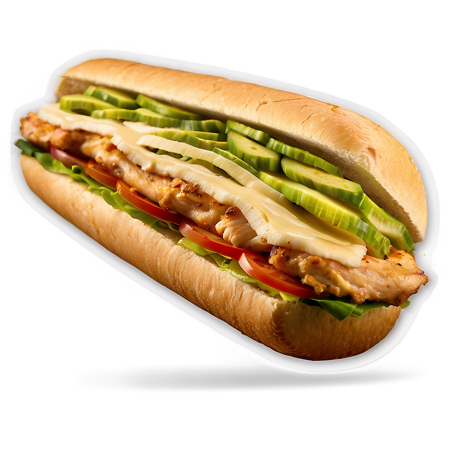 Subway Chipotle Chicken Melt PNG 35 PNG with transparent background