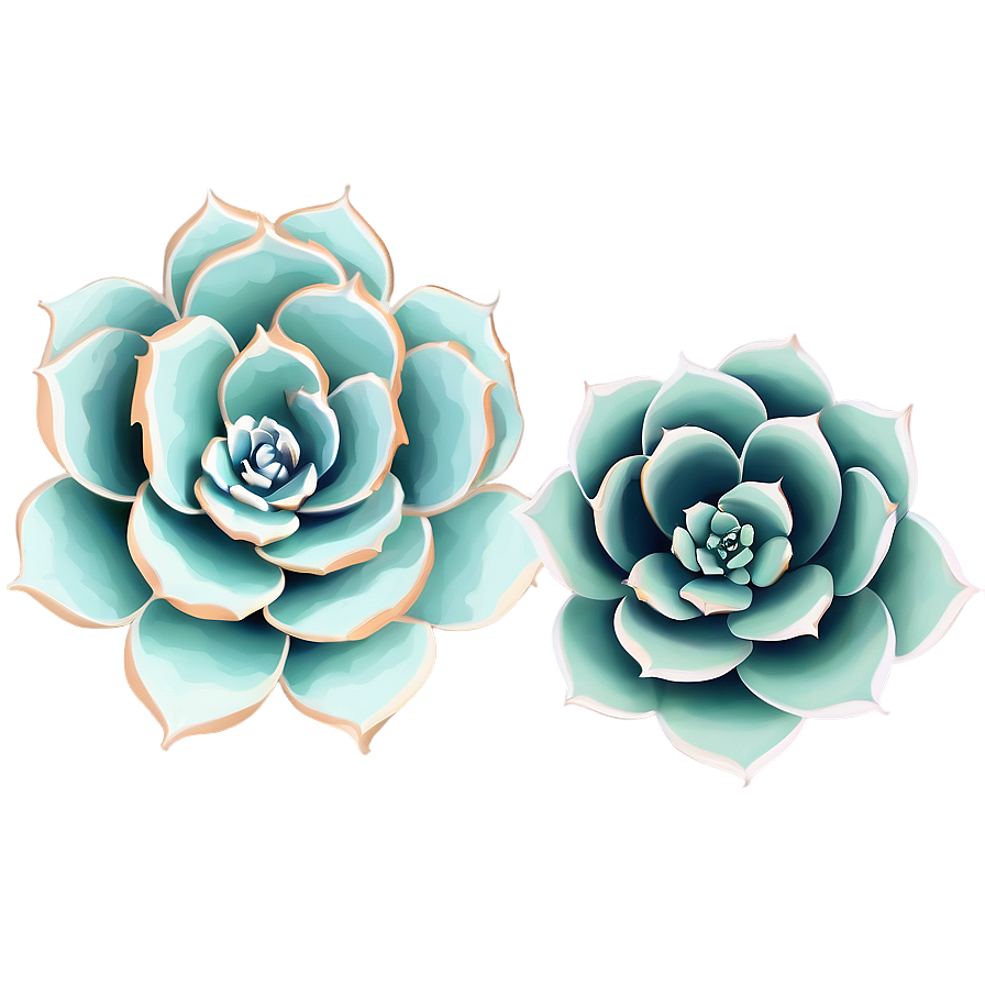 Succulent Flower Cricut Design Png 06282024