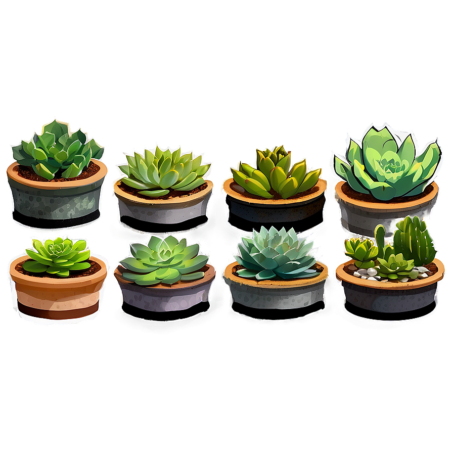 Succulent Garden Png 05242024