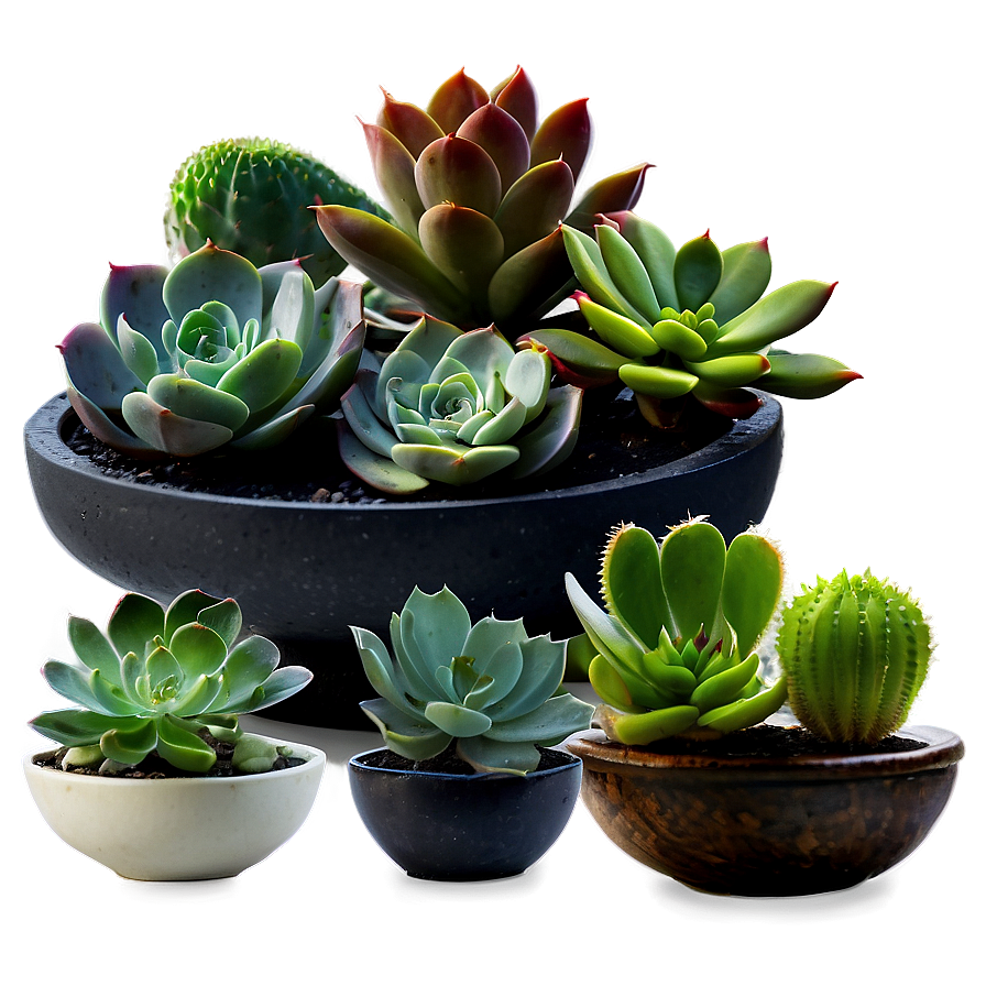 Succulent Plant Collection Png Qqq