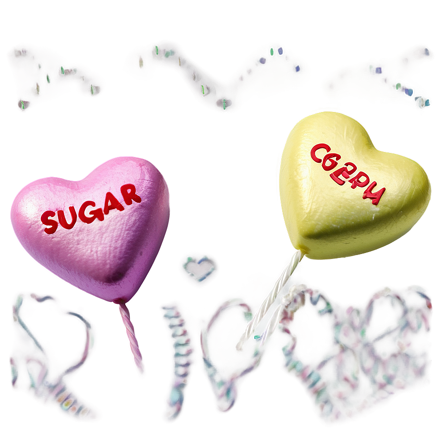 Sugar Conversation Hearts Png 55