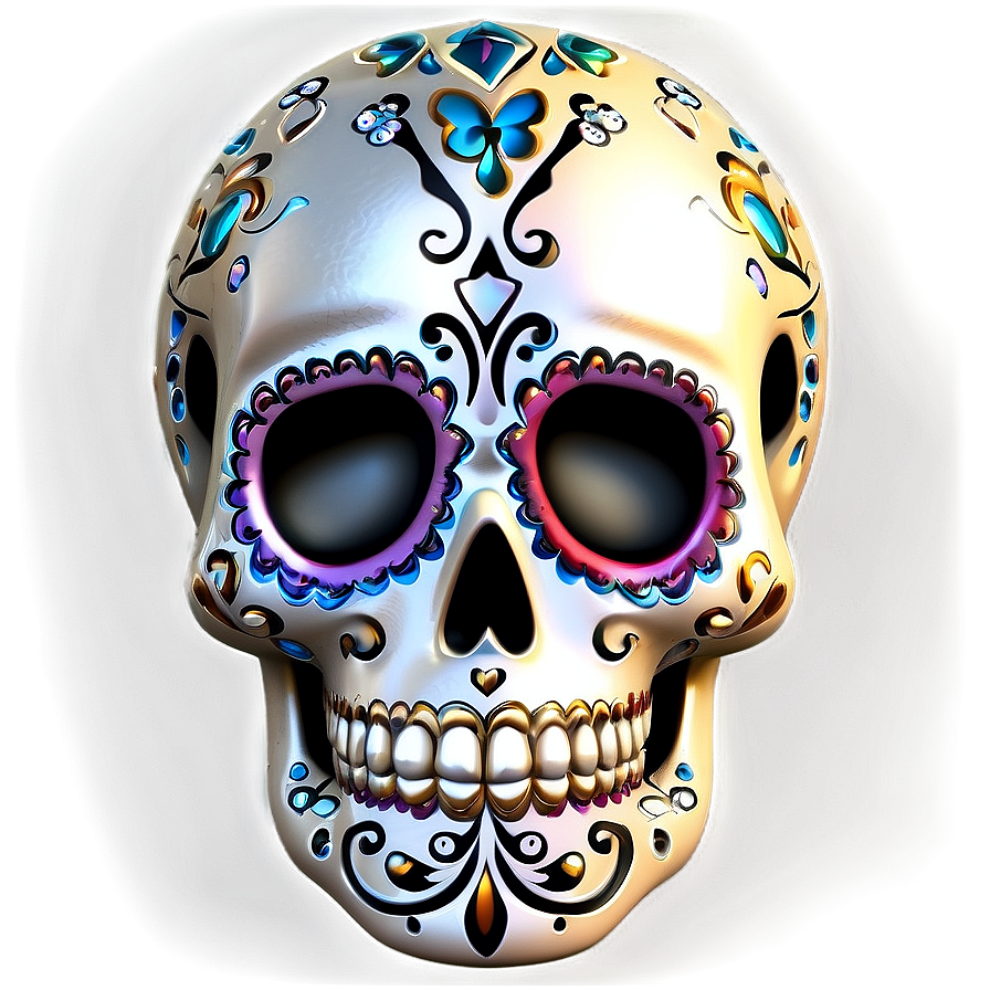 Sugar Skull Decoration Png A