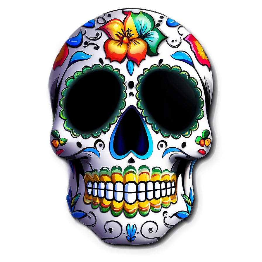 Sugar Skull Decoration Png B