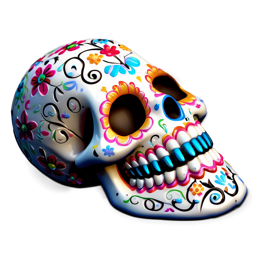 Sugar Skull Decoration Png D