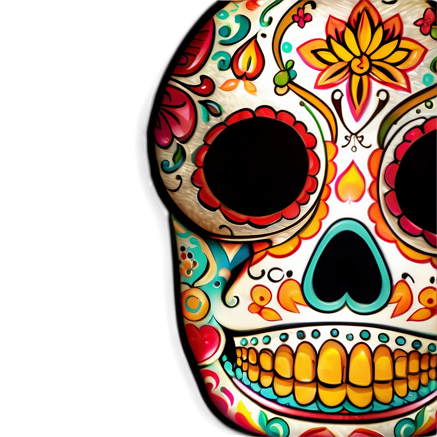 Sugar Skull Tattoo PNG   05042024 PNG with transparent background