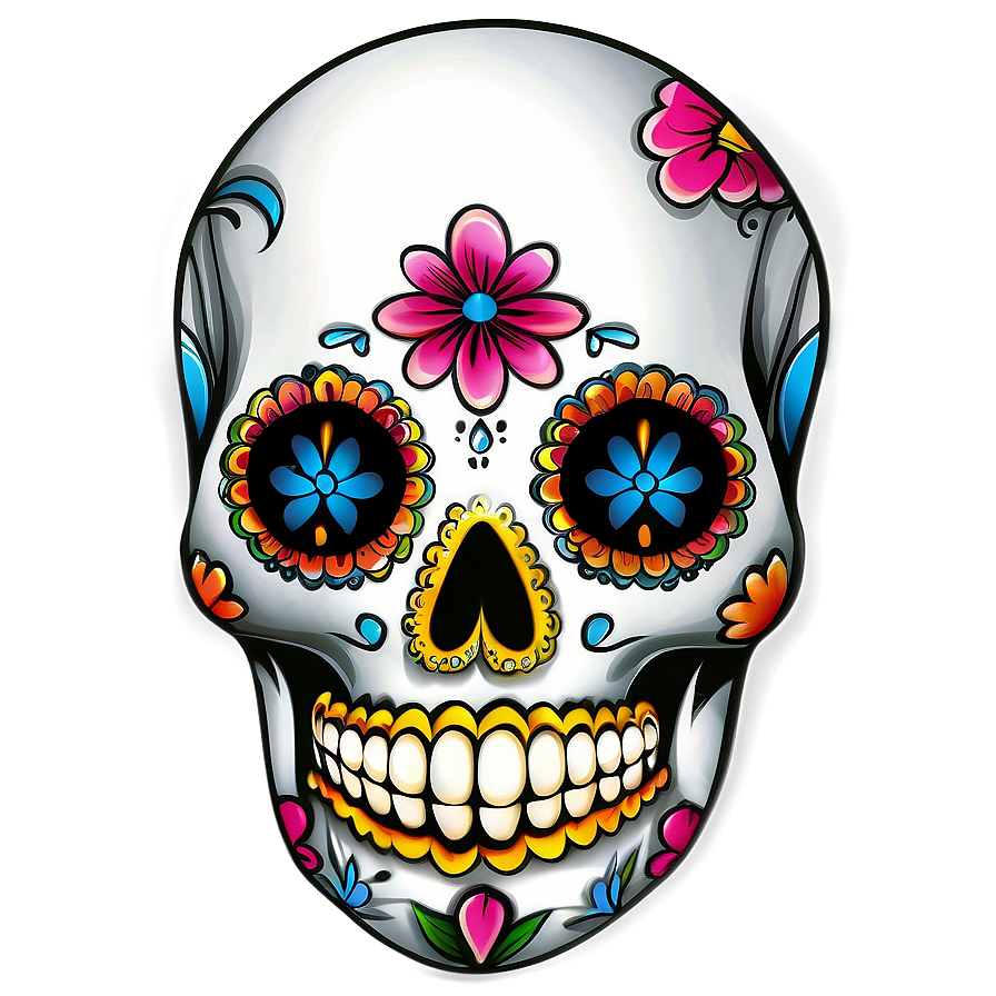 Sugar Skull Tattoo PNG   05042024 PNG with transparent background