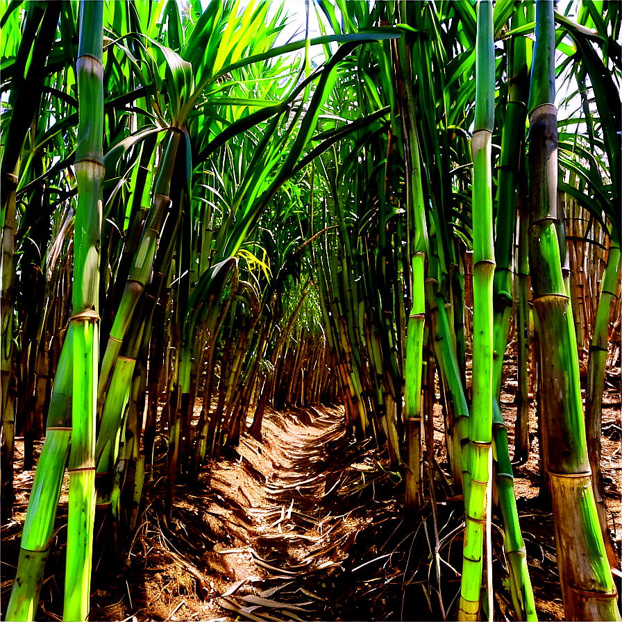 Sugarcane Farming Landscape Png Clu