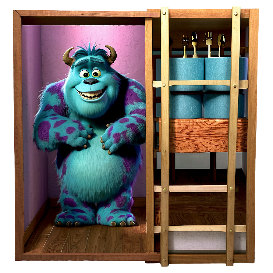 Sulley's Apartment Monsters Inc Png 94