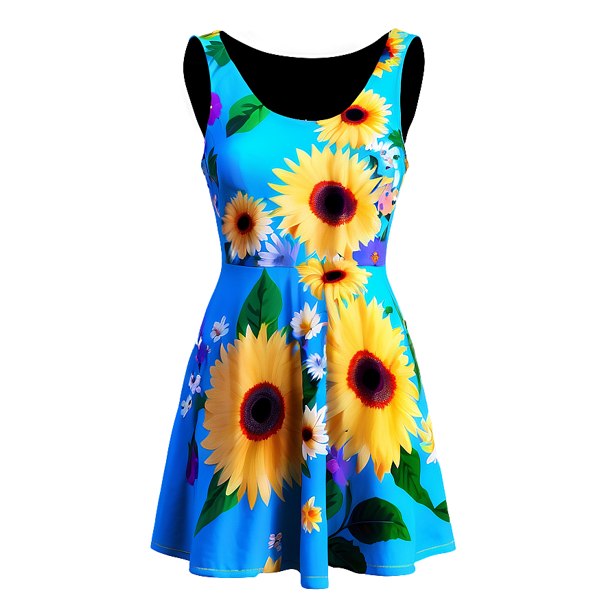 Summer Floral Dress Png Qws20