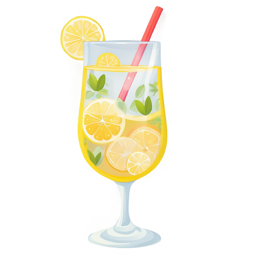 Summer Lemonade Glass Png Xtx72