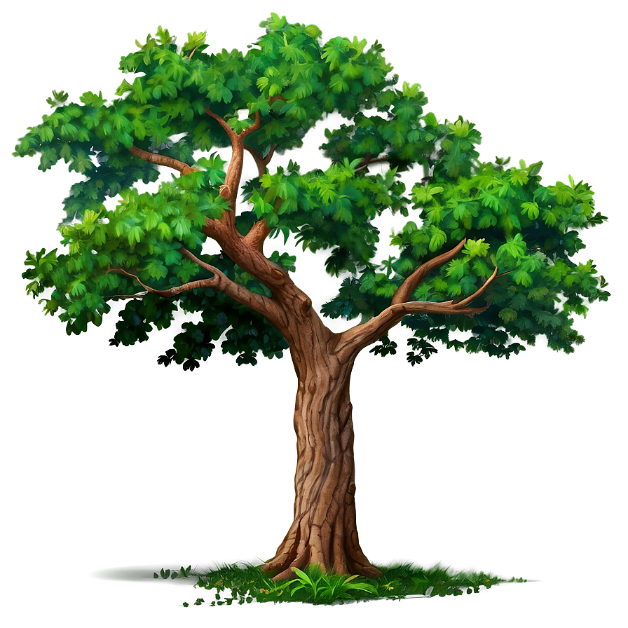 Summer Oak Canopy PNG 06262024 PNG with transparent background