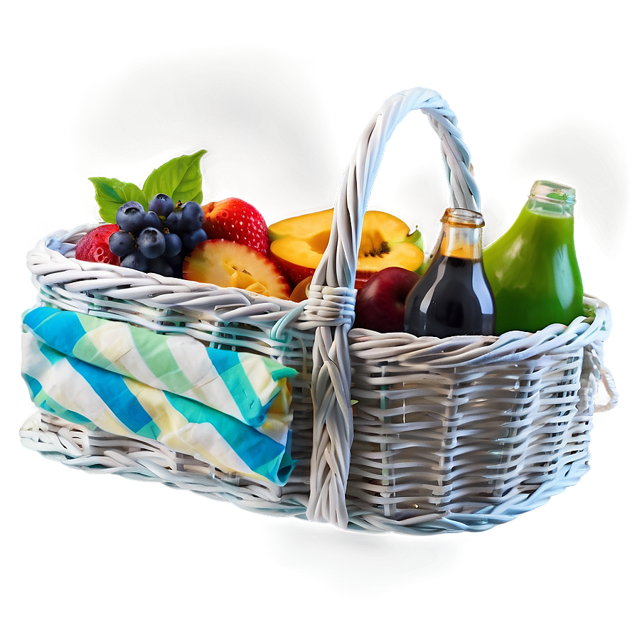 Summer Picnic Basket Png 06122024