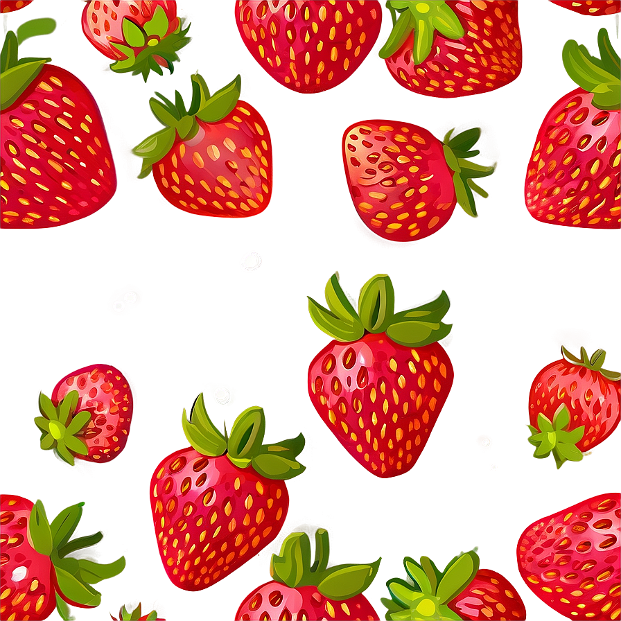 Summer Strawberry Cute Png 06252024