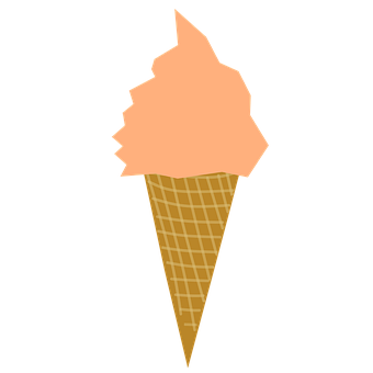 Summer Treat Ice Cream Cone PNG with transparent background