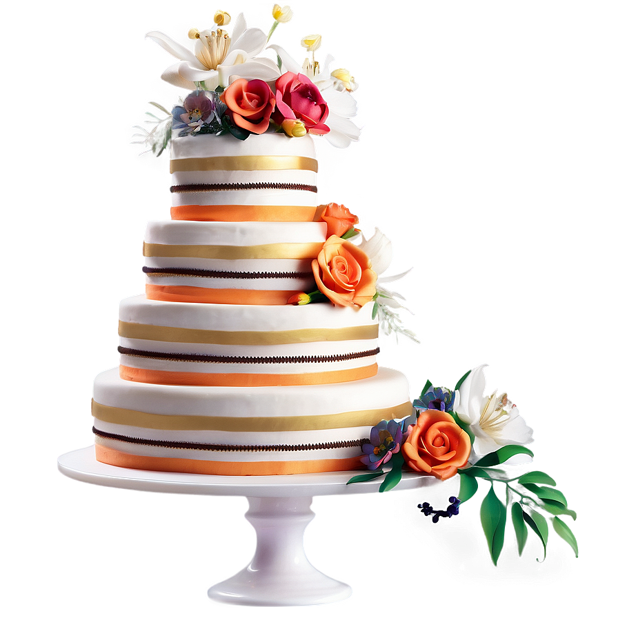 Summer Wedding Cake Png 13