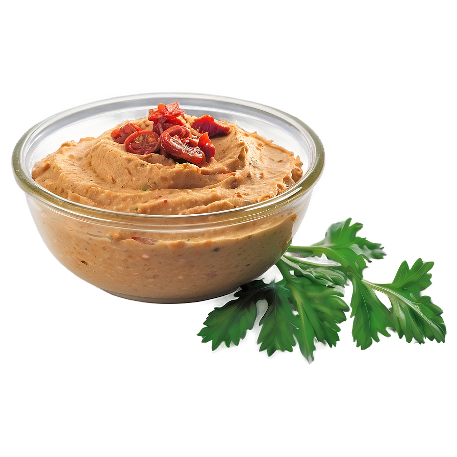 Sun-Dried Tomato Hummus PNG jaq PNG image with a transparent background, free high-resolution download