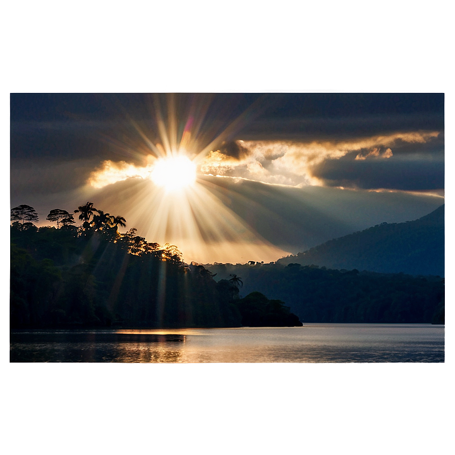 Sun Flare Scenic View Png 33