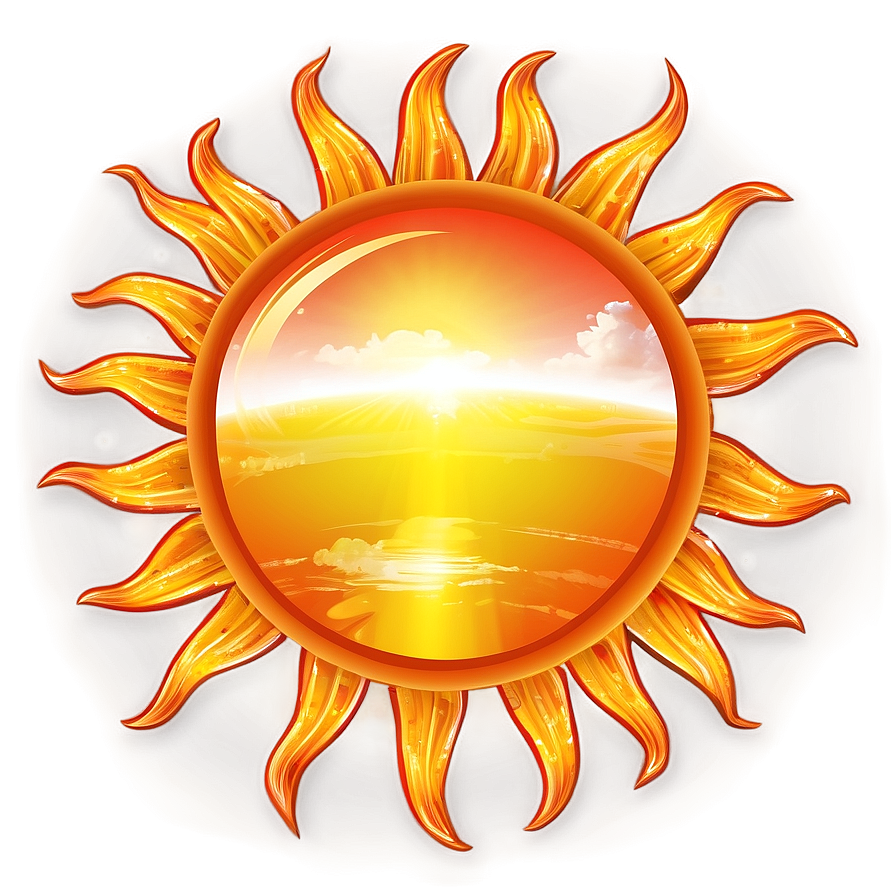 Sun Reflection Illustration Png 06262024