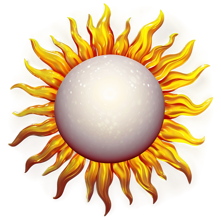 Sun Transparent Art Png 05252024