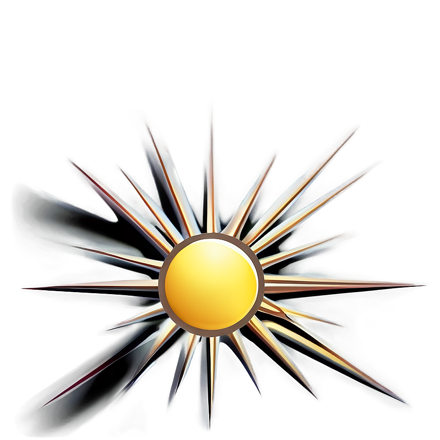 Sun With Rays Transparent Png 05252024