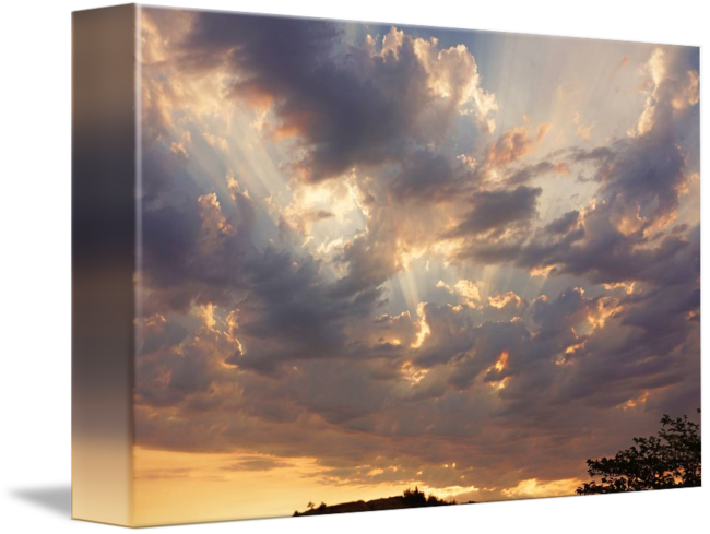 Sunbeams Through Clouds