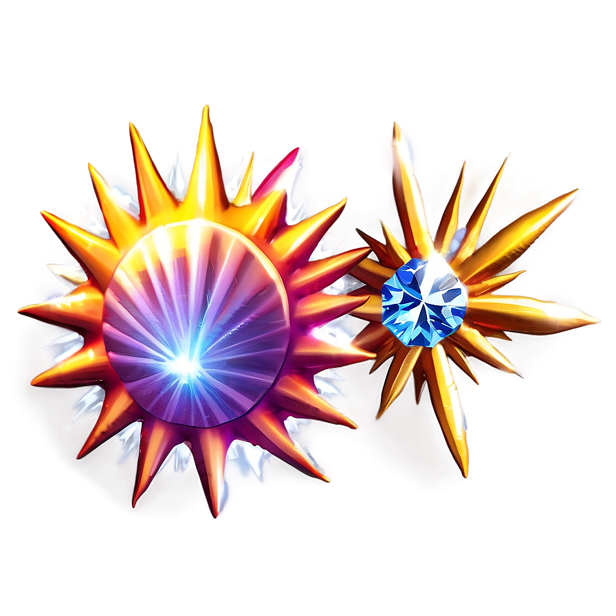 Sunburst Diamonds Png Mla7