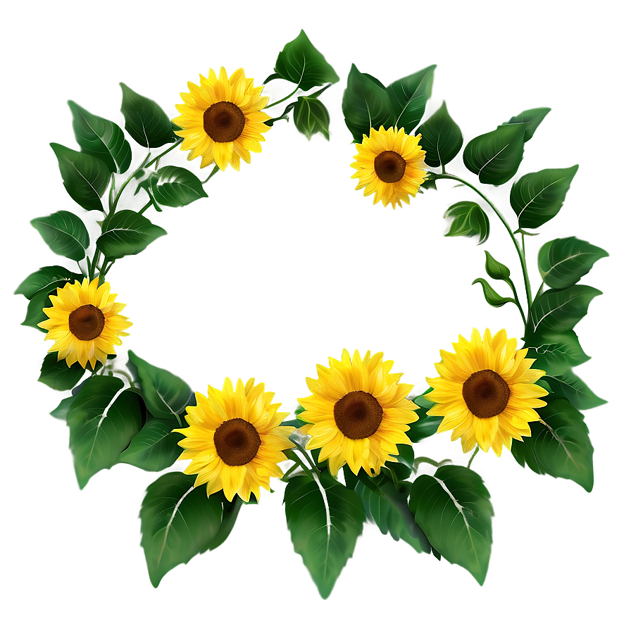 Sunflower Border Png Nme