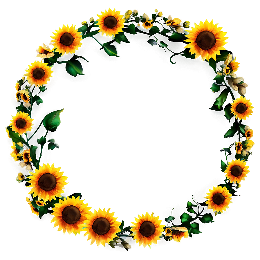 Sunflower Circle Png 5 Image