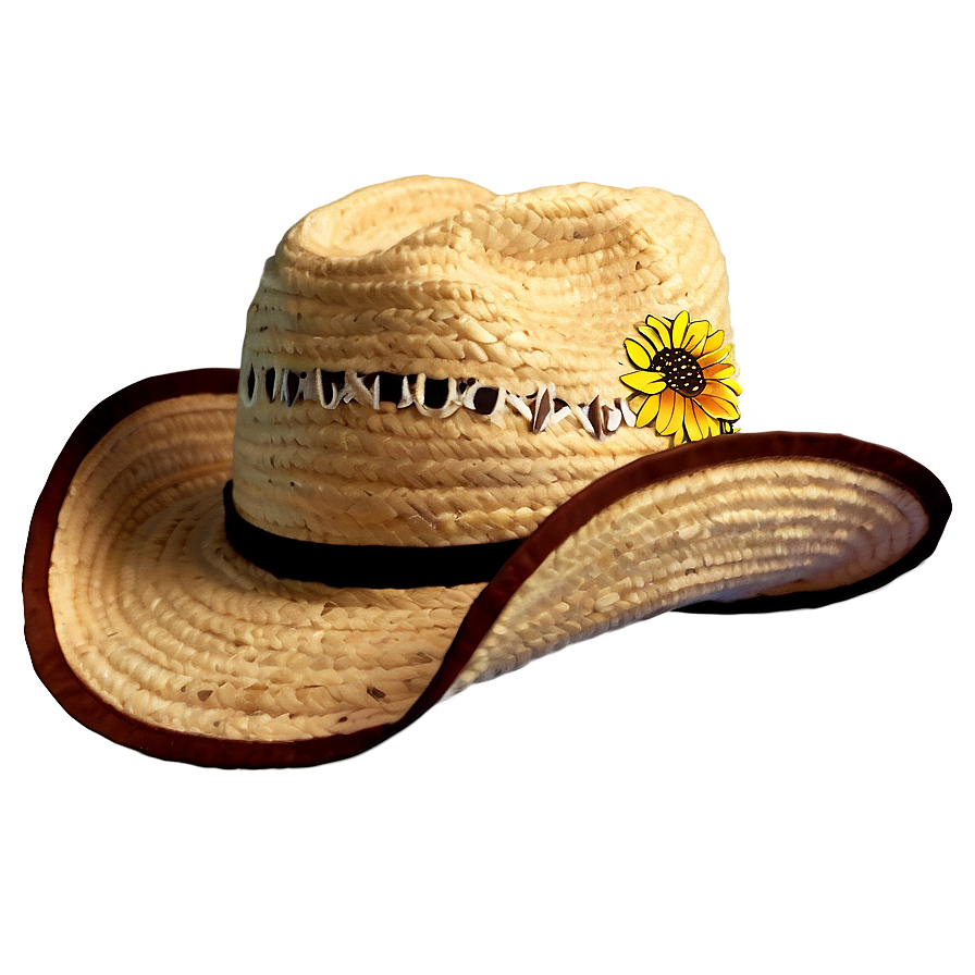 Sunflower Cowgirl Hat Png 06132024