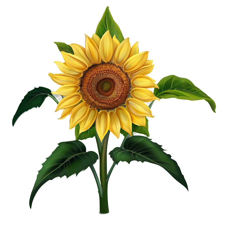 Sunflower Drawing Png 83